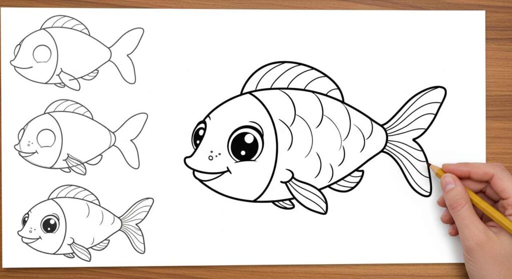 fish sketch, easy fish drawing, simple fish illustration, realistic fish sketch, cartoon fish drawing, koi fish drawing, goldfish sketch,
betta fish illustration, tropical fish drawing, cute fish doodle, underwater scene drawing, fish tank sketch, fish outline drawing, colored fish illustration,
fish school sketch, 3D fish drawing, fishing scene sketch, fish anatomy drawing, fish scales illustration, fish fins sketch, ocean fish drawing, river fish illustration,
exotic fish sketch, aquarium fish drawing, fishing hook and fish sketch, art of fish, how to draw a fish, detailed fish drawing, fish swimming sketch, baby fish doodle,
fantasy fish illustration, mythical fish drawing, watercolor fish painting, hand-drawn fish, Japanese fish sketch, deep-sea fish illustration, big fish drawing,
fishbone sketch, small fish doodle, fish with bubbles illustration, flying fish drawing, fish jumping out of water, fish pattern design, artistic fish sketch,
funny fish cartoon, cute fish couple drawing, fish and coral reef illustration, mermaid and fish sketch, fish with fishing net, fisherman and fish sketch